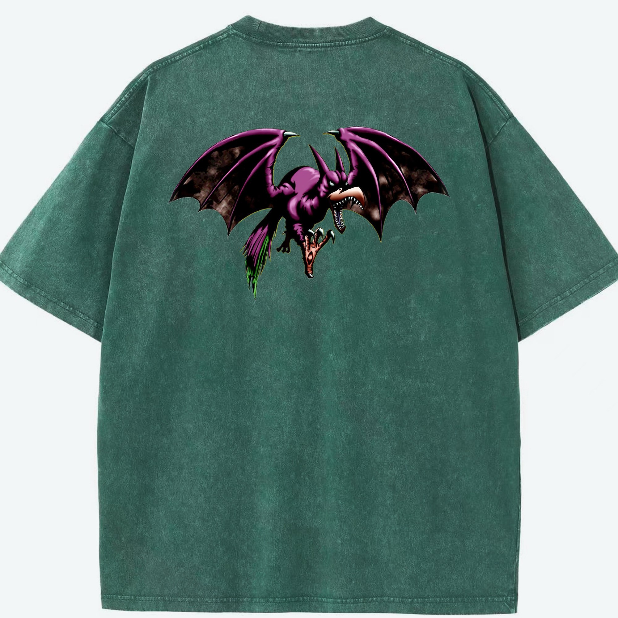（画像用） 遊☆戯☆王 Yu-Gi-Oh! 綿100% ヴィンテージ風 半袖Tシャツ（背面プリント）